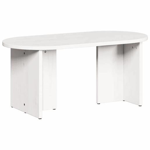 Mesa de Centro, Mesa baixa, Branco 80 x 39,5 x 35 cm Madeira de pinho maciça Mesa de Centro, Mesa baixa, Branco 80 x 39,5 x 35 cm Madeira de pinho maciça