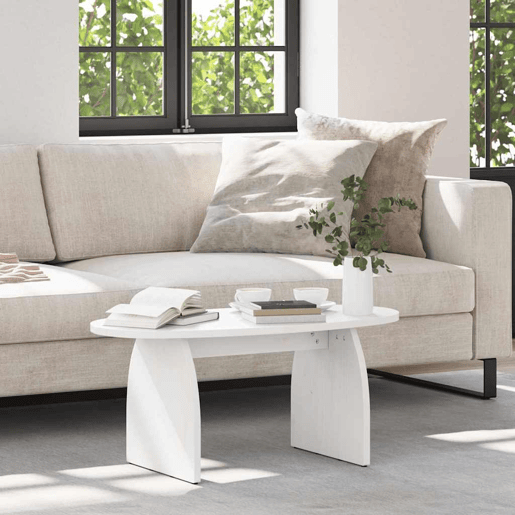 Mesa de Centro, Mesa baixa, Branco 80 x 40 x 35 cm Mesa de Centro, Mesa baixa, Branco 80 x 40 x 35 cm