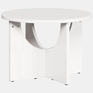 Mesa de Centro, Mesa baixa, Branco 50 x 50 x 35 cm Madeira de pinho maciça