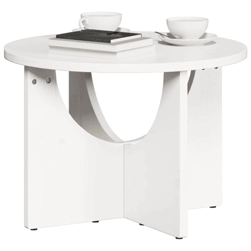 Mesa de Centro, Mesa baixa, Branco 50 x 50 x 35 cm Madeira de pinho maciça Mesa de Centro, Mesa baixa, Branco 50 x 50 x 35 cm Madeira de pinho maciça