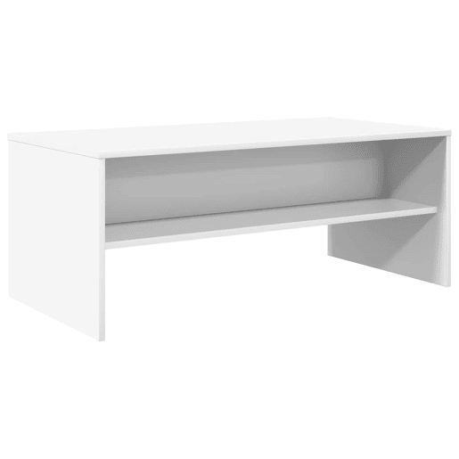 Mesa de Centro, Mesa baixa, Branco 100 x 50 x 40 cm Madeira processada