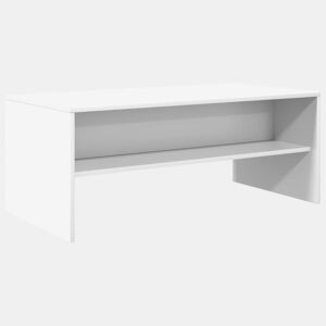 Mesa de Centro, Mesa baixa, Branco 100 x 50 x 40 cm Madeira processada