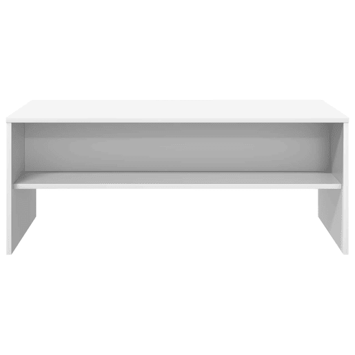 Mesa de Centro, Mesa baixa, Branco 100 x 50 x 40 cm Madeira processada