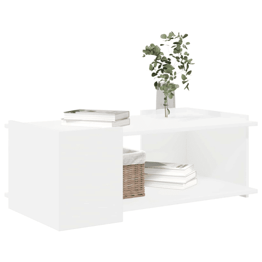 Mesa de Centro, Mesa baixa, Branco 90 x 50 x 33 cm Derivados de Madeira Mesa de Centro, Mesa baixa, Branco 90 x 50 x 33 cm Derivados de Madeira