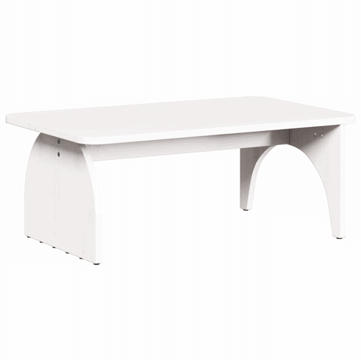 Mesa de Centro, Mesa baixa, Branco 80 x 50 x 31 cm Madeira de pinho maciça Mesa de Centro, Mesa baixa, Branco 80 x 50 x 31 cm Madeira de pinho maciça