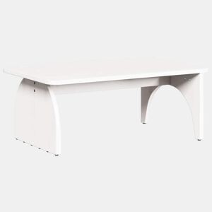 Mesa de Centro, Mesa baixa, Branco 80 x 50 x 31 cm Madeira de pinho maciça