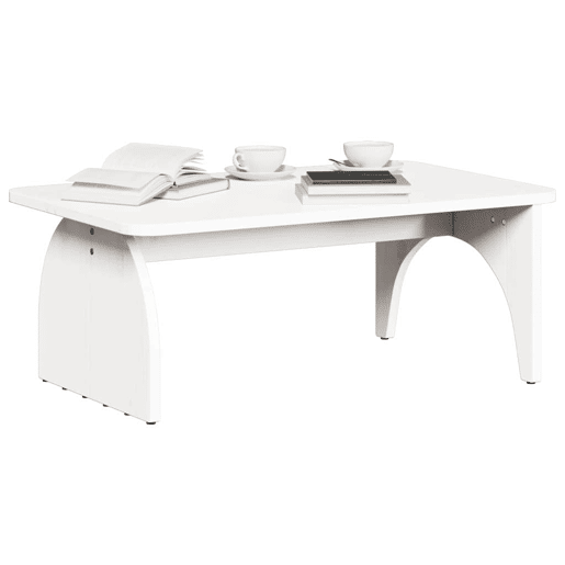 Mesa de Centro, Mesa baixa, Branco 80 x 50 x 31 cm Madeira de pinho maciça Mesa de Centro, Mesa baixa, Branco 80 x 50 x 31 cm Madeira de pinho maciça
