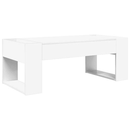Mesa de Centro, Mesa baixa, Branco 110 x 50 x 41 cm Madeira processada