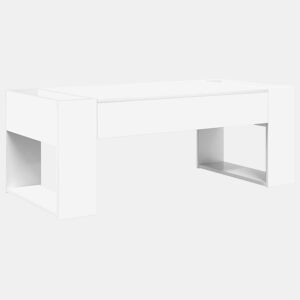 Mesa de Centro, Mesa baixa, Branco 110 x 50 x 41 cm Madeira processada