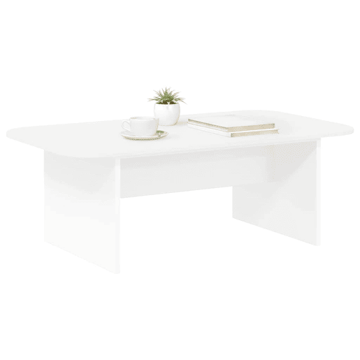 Mesa de Centro, Mesa baixa, Branco 93 x 53 x 33 cm Madeira processada Mesa de Centro, Mesa baixa, Branco 93 x 53 x 33 cm Madeira processada