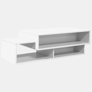 Mesa de Centro, Mesa baixa, Branco 105 x 50 x 32,5 cm Madeira processada