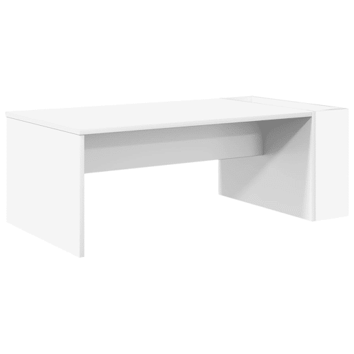 Mesa de Centro, Mesa baixa, Branco 95 x 50 x 34 cm Madeira processada Mesa de Centro, Mesa baixa, Branco 95 x 50 x 34 cm Madeira processada