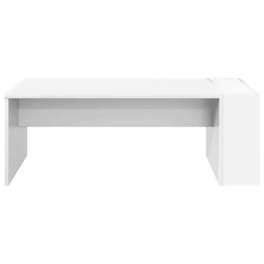 Mesa de Centro, Mesa baixa, Branco 95 x 50 x 34 cm Madeira processada Mesa de Centro, Mesa baixa, Branco 95 x 50 x 34 cm Madeira processada