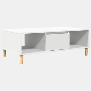 Mesa de Centro, Mesa baixa, Branco 102 x 55 x 35 cm Madeira processada