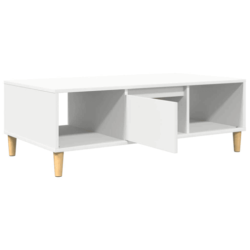 Mesa de Centro, Mesa baixa, Branco 102 x 55 x 35 cm Madeira processada