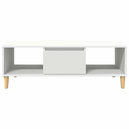 Mesa de Centro, Mesa baixa, Branco 102 x 55 x 35 cm Madeira processada