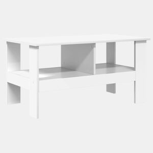 Mesa de Centro, Mesa baixa, Branco 90 x 50 x 45 cm Madeira processada