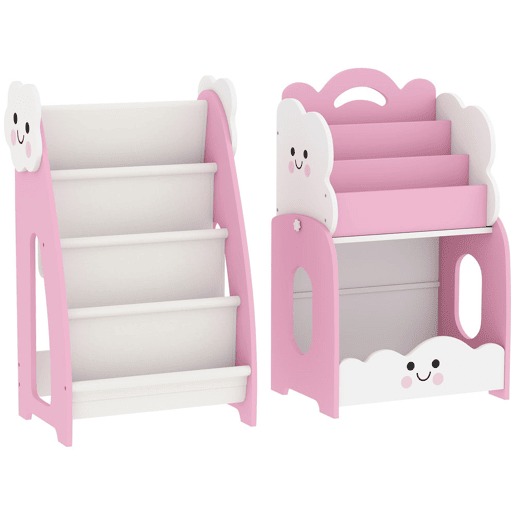 AIYAPLAY Estante Infantil 3 em 1 para Brinquedos, Organizador com Estante, Porta-Revistas e Mesa de Cabeceira, para Crianças dos 3 aos 8 anos u2013 Quarto e Sala de Brincar, 85,5x32x72 cm, Rosa AIYAPLAY Estante Infantil 3 em 1 para Brinquedos, Organizador com Estante, Porta-Revistas e Mesa de Cabeceira, para Crianças dos 3 aos 8 anos u2013 Quarto e Sala de Brincar, 85,5x32x72 cm, Rosa