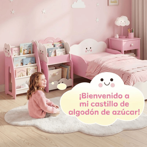 AIYAPLAY Estante Infantil 3 em 1 para Brinquedos, Organizador com Estante, Porta-Revistas e Mesa de Cabeceira, para Crianças dos 3 aos 8 anos u2013 Quarto e Sala de Brincar, 85,5x32x72 cm, Rosa AIYAPLAY Estante Infantil 3 em 1 para Brinquedos, Organizador com Estante, Porta-Revistas e Mesa de Cabeceira, para Crianças dos 3 aos 8 anos u2013 Quarto e Sala de Brincar, 85,5x32x72 cm, Rosa