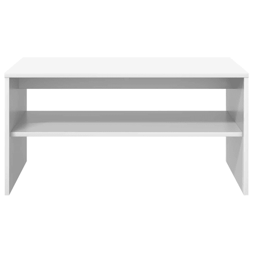 Mesa de Centro, Mesa baixa, Branco 80 x 50 x 40 cm Madeira processada
