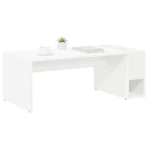 Mesa de Centro, Mesa baixa, Branco 101,5 x 50 x 37 cm Madeira processada Mesa de Centro, Mesa baixa, Branco 101,5 x 50 x 37 cm Madeira processada