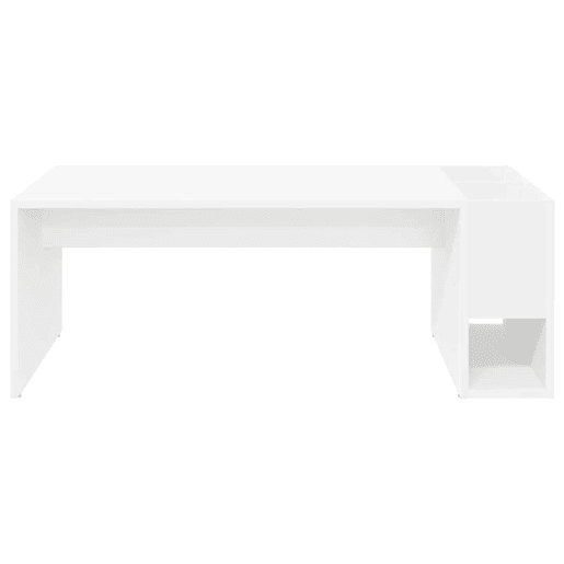 Mesa de Centro, Mesa baixa, Branco 101,5 x 50 x 37 cm Madeira processada Mesa de Centro, Mesa baixa, Branco 101,5 x 50 x 37 cm Madeira processada