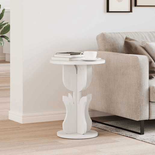 Mesa de Centro, Mesa baixa, Branco 39,5 x 39,5 x 53,5 cm Mesa de Centro, Mesa baixa, Branco 39,5 x 39,5 x 53,5 cm
