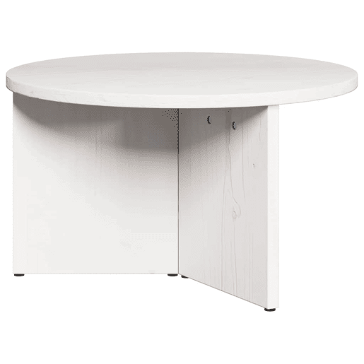 Conjunto de 2 Mesas de Centro, Mesas de Café Branco Madeira de pinho maciça Conjunto de 2 Mesas de Centro, Mesas de Café Branco Madeira de pinho maciça