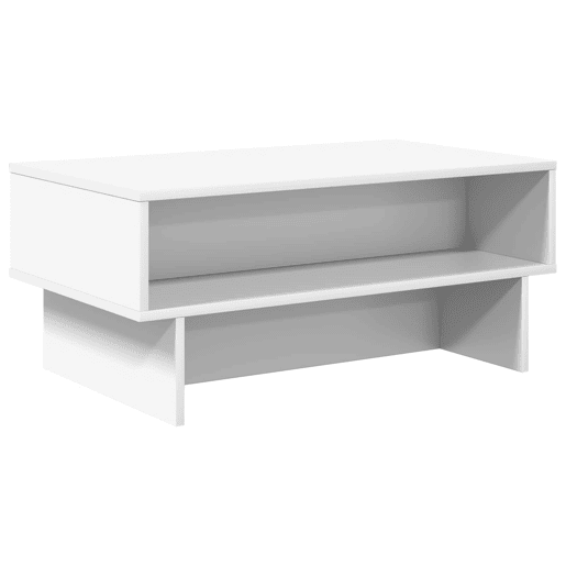 Mesa de Centro, Mesa baixa, Branco 80 x 46 x 35 cm Madeira processada