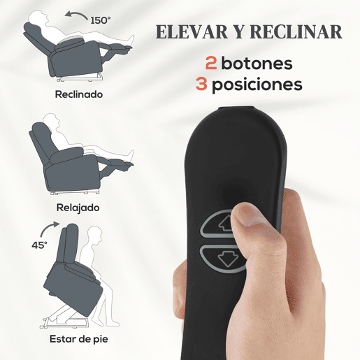 Poltrona elétrica reclinável com controle remoto, porta USB e bolsos laterais, cinza escuro. Poltrona elétrica reclinável com controle remoto, porta USB e bolsos laterais, cinza escuro.