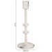 Candelabro de metal Candelabro de metal Blanco