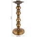 Candelabro de metal Candelabro de metal Dorado