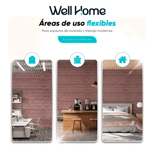 Conjunto de 20 Painéis (Superfície de 10 m²) de Parede Decorativos Efeito 3D Tijolo Clássico Vermelho em EPS - Acabamento Efeito Tijolo