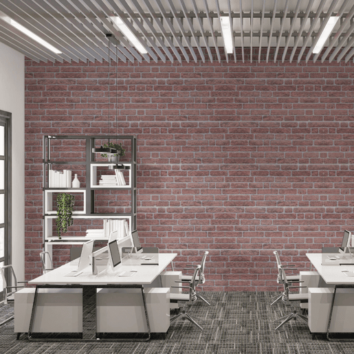 Conjunto de 20 Painéis (Superfície de 10 m²) de Parede Decorativos Efeito 3D Tijolo Clássico Vermelho em EPS - Acabamento Efeito Tijolo