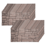 Conjunto de 20 Painéis (Superfície de 10 m²) de Parede Decorativos Efeito 3D Pedra Natural Bege em EPS - Acabamento Efeito Pedra
