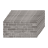 Conjunto de 10 Painéis (Superfície de 5 m²) de Parede Decorativos Efeito 3D Tijolo Cinzento Urbano em EPS - Acabamento Efeito Tijolo