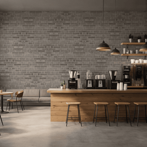 Conjunto de 10 Painéis (Superfície de 5 m²) de Parede Decorativos Efeito 3D Tijolo Cinzento Urbano em EPS - Acabamento Efeito Tijolo Conjunto de 10 Painéis (Superfície de 5 m²) de Parede Decorativos Efeito 3D Tijolo Cinzento Urbano em EPS - Acabamento Efeito Tijolo