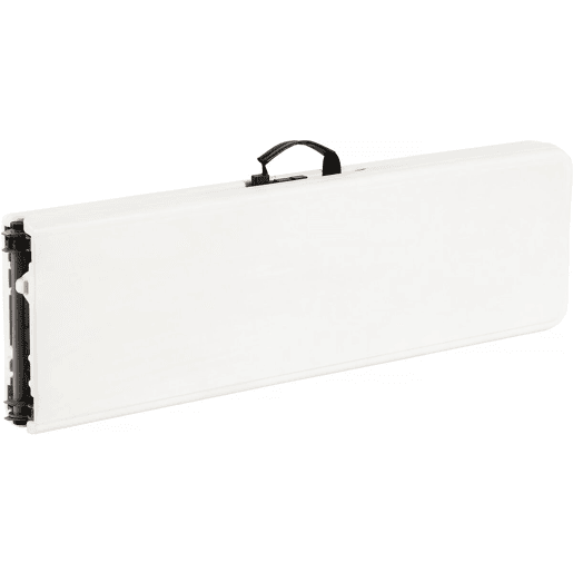 Conjunto de mesa de jardim dobrável + 2 bancos Foldy - Branco Conjunto de mesa de jardim dobrável + 2 bancos Foldy - Branco