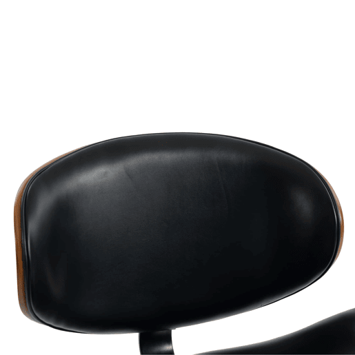 Bancos de bar giratórios, conjunto de 2 - reguláveis em altura, madeira curvada, assento em couro PU, encosto ergonómico e apoio para os pés, para bar e ilha de cozinha em casa - Preto Bancos de bar giratórios, conjunto de 2 - reguláveis em altura, madeira curvada, assento em couro PU, encosto ergonómico e apoio para os pés, para bar e ilha de cozinha em casa - Preto