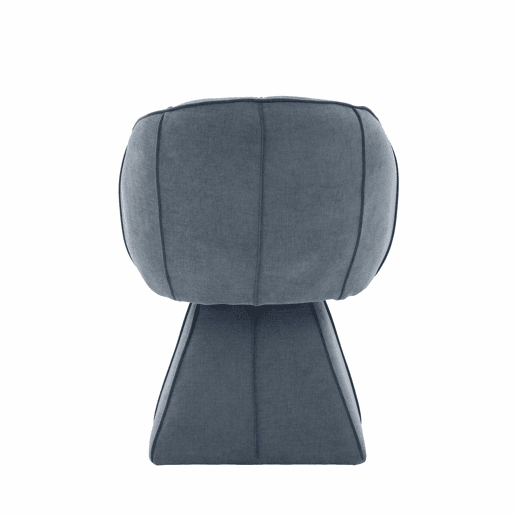 Poltrona giratória individual em chenille, 1 lugar u2014 design ergonómico com encosto alto para adultos e adolescentes, ideal para o quarto e a sala u2014 azul Poltrona giratória individual em chenille, 1 lugar u2014 design ergonómico com encosto alto para adultos e adolescentes, ideal para o quarto e a sala u2014 azul