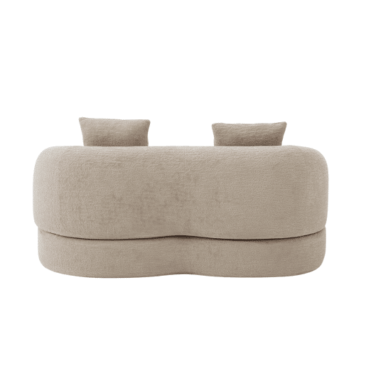 Sofá-cama de 2 lugares - sofá-cama rápido 2 em 1 com 2 almofadas, sofá-cama duplo para convidados - cor cáqui Sofá-cama de 2 lugares - sofá-cama rápido 2 em 1 com 2 almofadas, sofá-cama duplo para convidados - cor cáqui