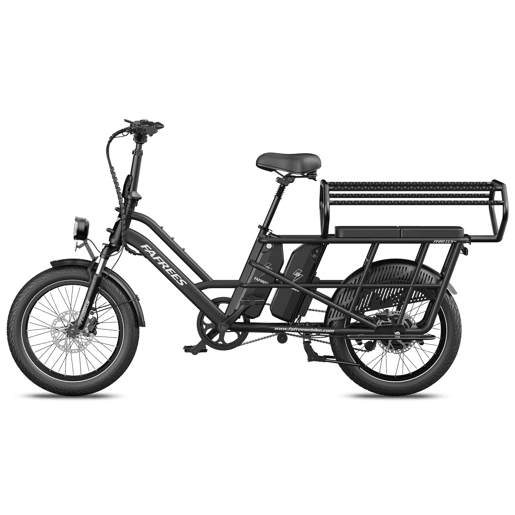 Cadeira dupla criança FAFREES FF20 CUV bicicleta 24AH, 0-12 anos carga 100kg estrutura aço anticorrosivo-preto