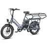 Cadeira dupla criança FAFREES FF20 CUV bicicleta 30AH, 0-12 anos carga 100kg estrutura aço anticorrosivo-azul