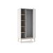 Armario 1 puerta con estantes para almacenamiento práctico 90 Armario 1 puerta con estantes para almacenamiento práctico 90 Blanco