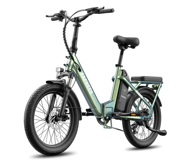 Fafrees f20 flex e-bike plegable - motor 250w batería 36v20ah 75km - verde morado