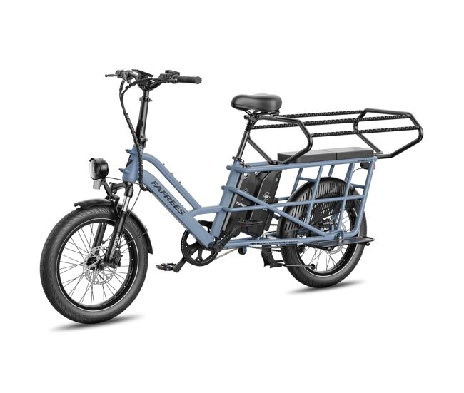 Asiento doble infantil fafrees ff20 cuv bici 24ah, 0-12 años carga 100kg bastidor acero anticorrosivo -azul
