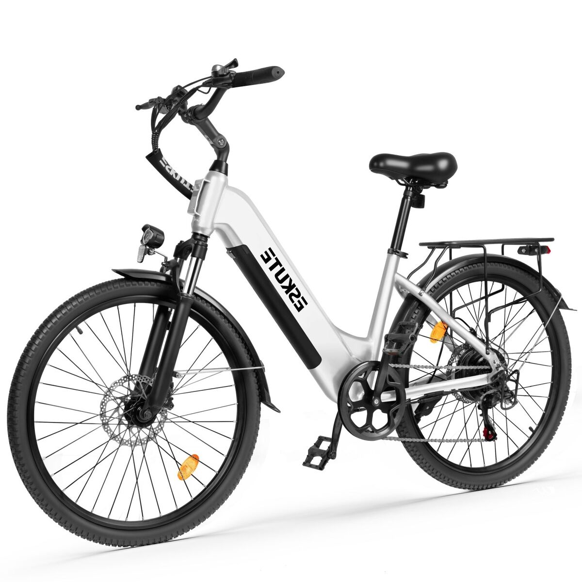 Eskute c202 bicicleta eléctrica 250w 48v17.5ah 26'' - blanco
