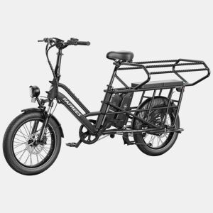 Cadeira dupla criança FAFREES FF20 CUV bicicleta 30AH, 0-12 anos carga 100kg estrutura aço anticorrosivo-preto