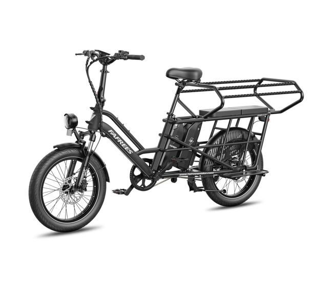 Asiento doble infantil fafrees ff20 cuv bicicleta 30ah, 0-12 años carga 100kg bastidor acero anticorrosivo-negro
