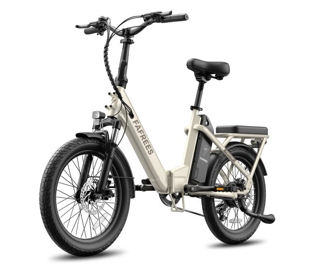 Fafrees f20 flex e-bike plegable - motor 250w batería 36v25ah 95km - beige